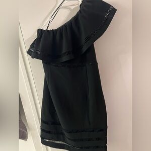 Endless Rose Black One Shoulder Dress